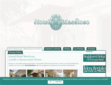 Tablet Screenshot of hotelmaestoso.it